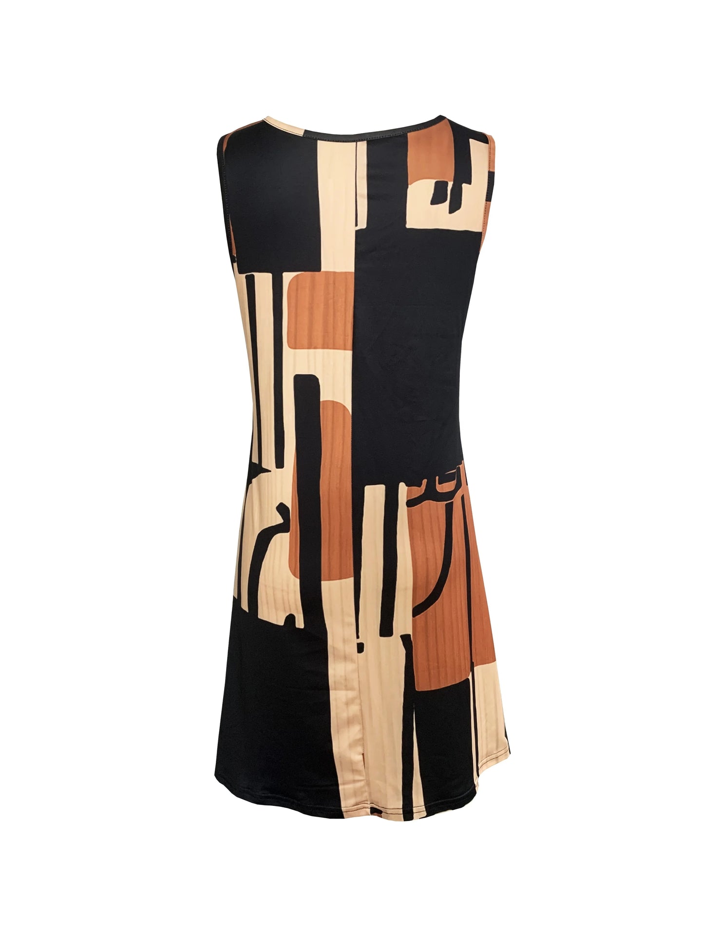 Chic Boho Print Midi Dress