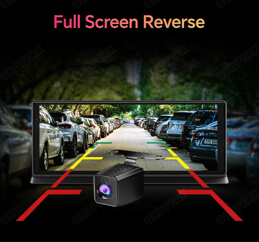 K2 Pro 11.3英寸车载流媒体行车记录仪 4K摄像头 无线Carplay 安卓自动AI屏 汽车智能行车记录仪 双镜头录像机 GPS导航仪表板