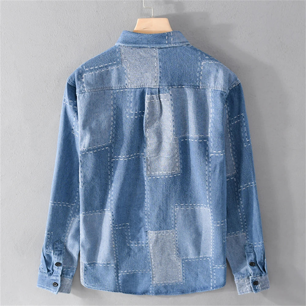 Men’s Transitional Shirt Jacket – Denim Style