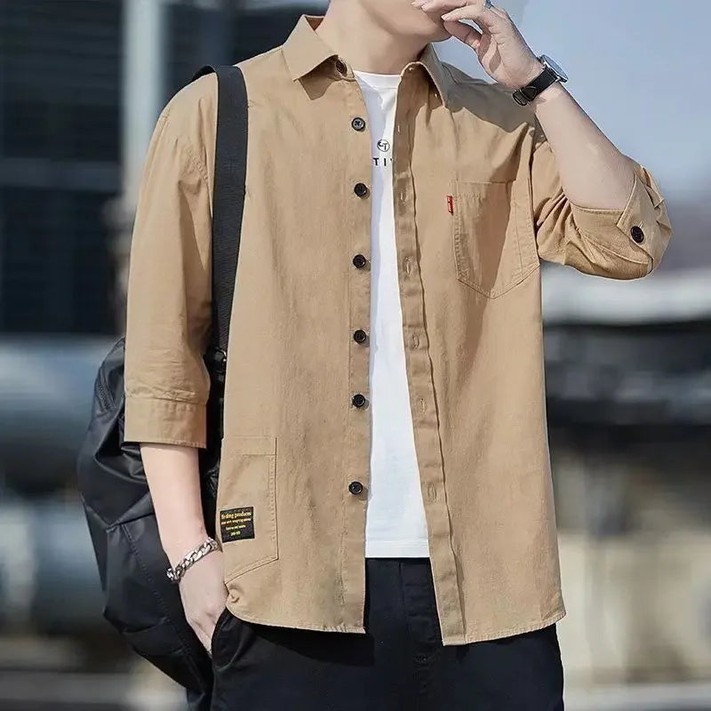 ModWear Collared Shirt – Blue Cargo Look
