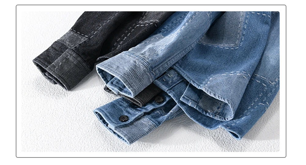Men’s Transitional Shirt Jacket – Denim Style