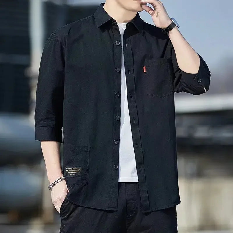 ModWear Collared Shirt – Blue Cargo Look