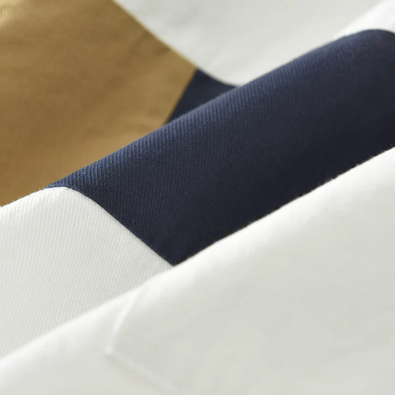 StyleBlock Shirt – Men’s Patchwork Edition