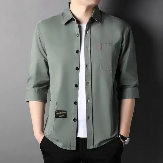 ModWear Collared Shirt – Blue Cargo Look