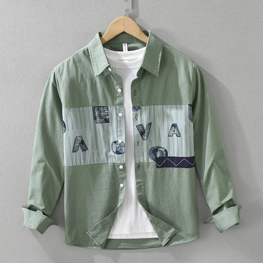 Spring Cotton Long Sleeve Shirt