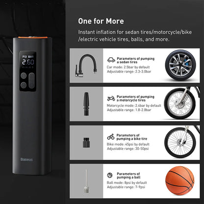 Smart Portable 150 PSI Digital Tire Inflator – 12V Car Air Compressor