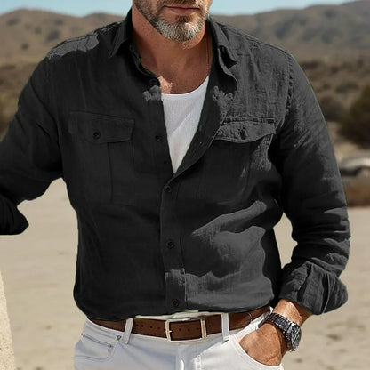 BreezeFit Linen Shirt – Men’s Summer Style