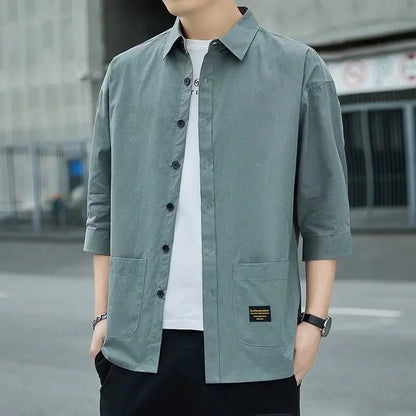 ModWear Collared Shirt – Blue Cargo Look