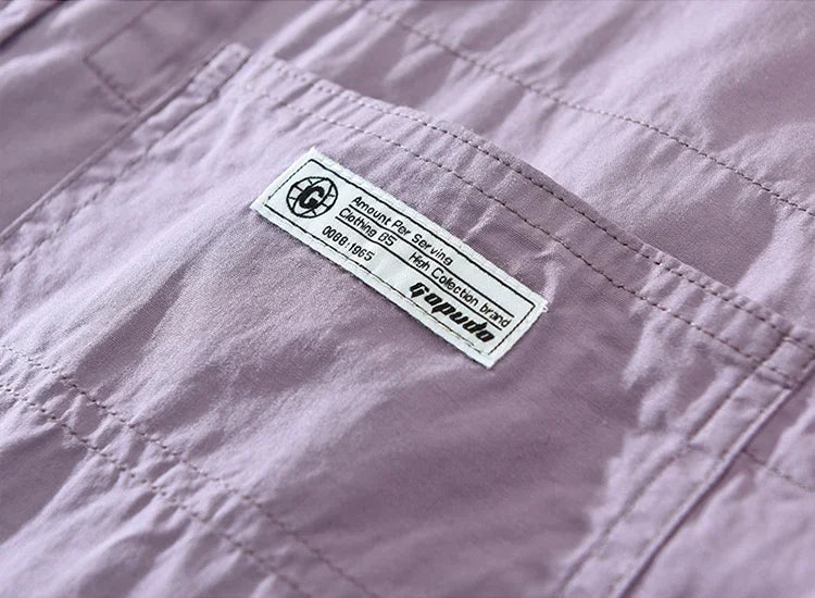 2025 Men’s Casual Cotton Shirt – Solid Color