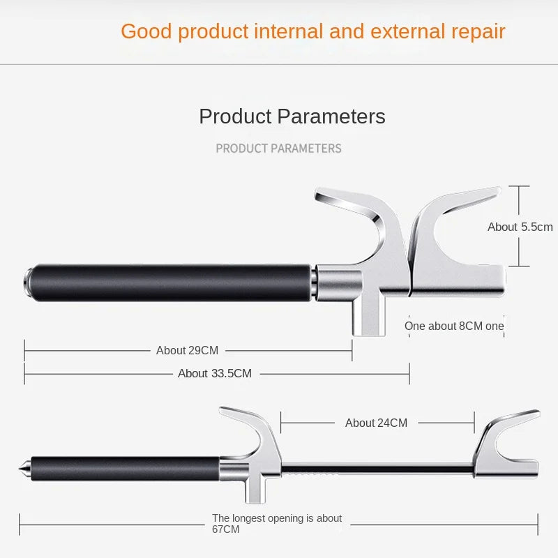 Adjustable Double Hook Steering Wheel Lock – Universal Anti-Theft Car Device