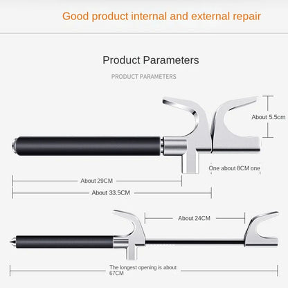 Adjustable Double Hook Steering Wheel Lock – Universal Anti-Theft Car Device
