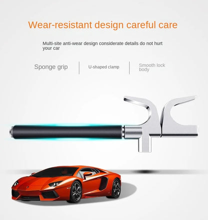 Adjustable Double Hook Steering Wheel Lock – Universal Anti-Theft Car Device