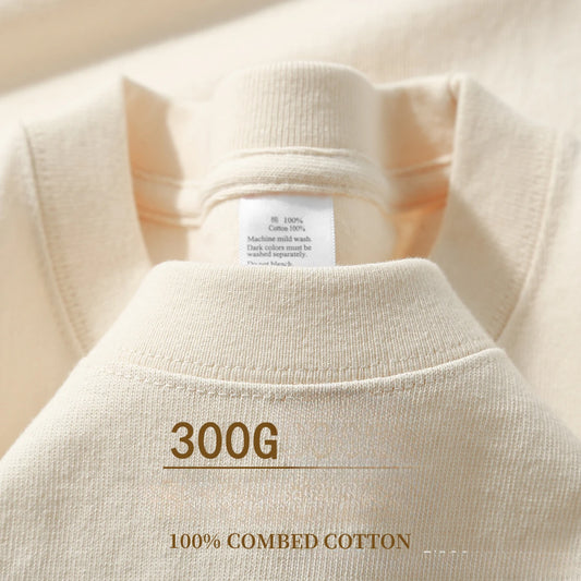Beige Heavyweight Cotton Tee