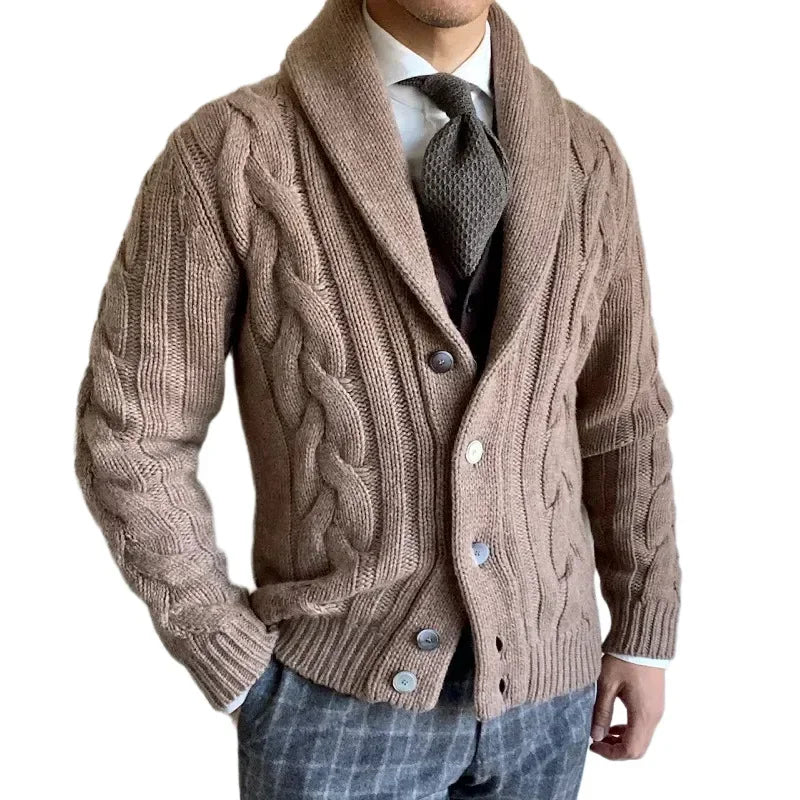 CoastalTwist Men’s Knit Cardigan