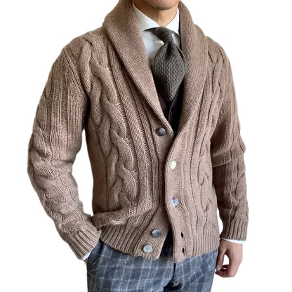 CoastalTwist Men’s Knit Cardigan