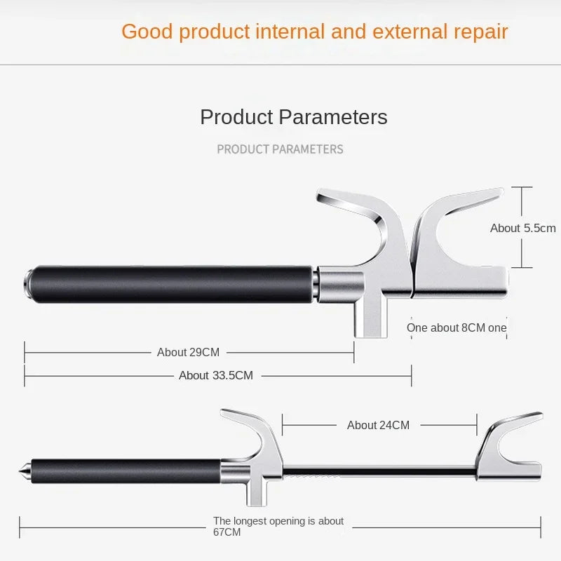 汽车方向盘防盗锁 – 可调节双钩安全锁