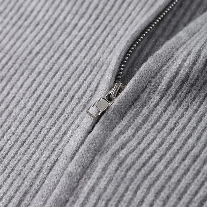 Vintage Zip Knit Cardigan