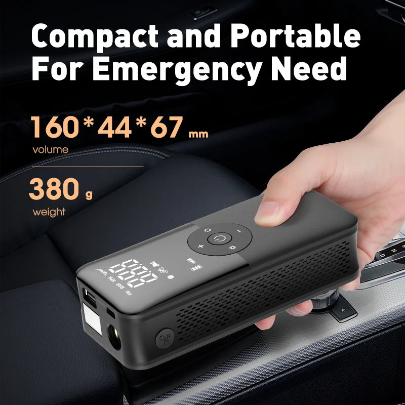 Cordless Digital Tire Inflator – Portable Rechargeable Air Pump for Car, Bike & Balls