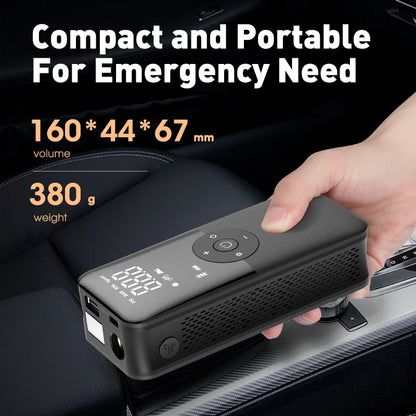 Cordless Digital Tire Inflator – Portable Rechargeable Air Pump for Car, Bike & Balls