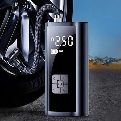 Inflador de neumáticos recargable portátil de 150 PSI – compresor de aire digital