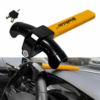 Anti-Theft Rotary Steering Wheel Lock Heavy Duty - Universal Fit Cars SUVs