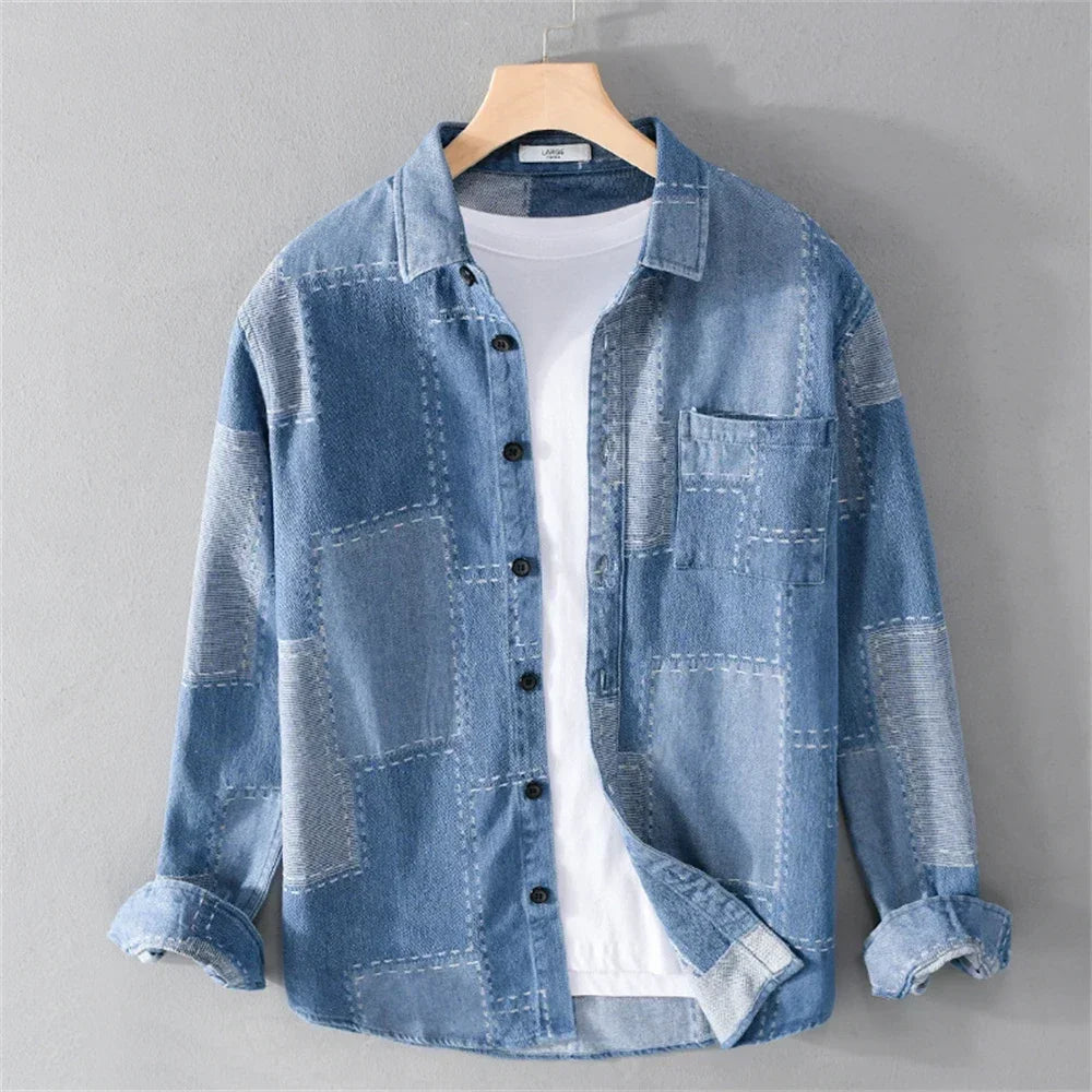Men’s Transitional Shirt Jacket – Denim Style