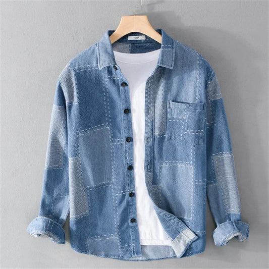 Men’s Transitional Shirt Jacket – Denim Style