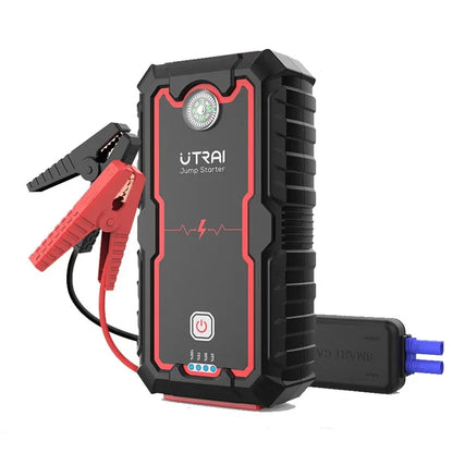 1000A–2000A Portable 12V Car Jump Starter with Battery Booster & Emergency Power Bank
