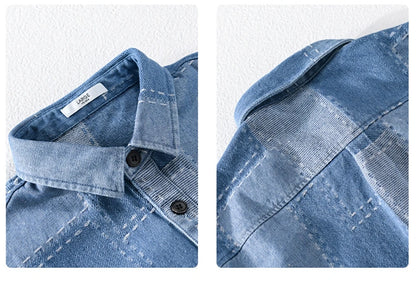 Men’s Transitional Shirt Jacket – Denim Style