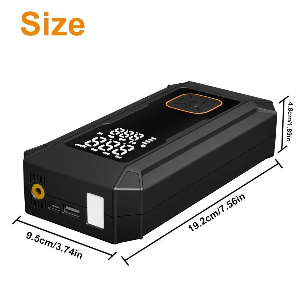 4000A Portable Car Jump Starter with 150PSI Tire Inflator & Built-In Air Compressor