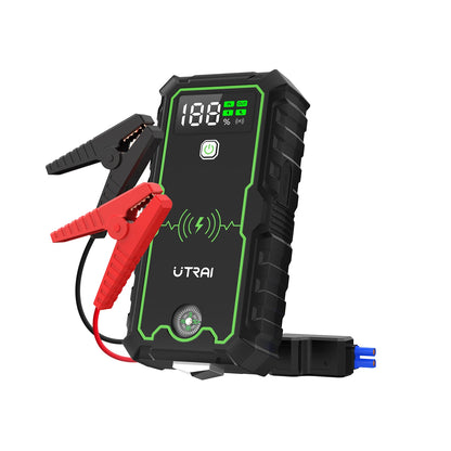 Arrancador de coche portátil de 12V 2000A con refuerzo de batería de emergencia y cargador de banco de energía