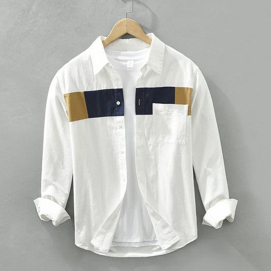 StyleBlock Shirt – Men’s Patchwork Edition