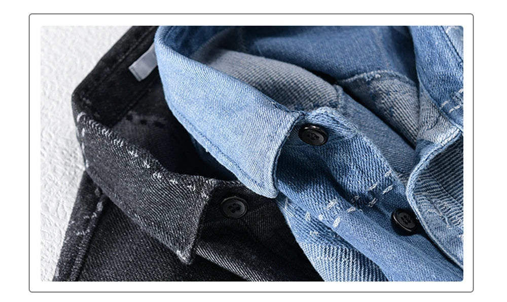 Men’s Transitional Shirt Jacket – Denim Style