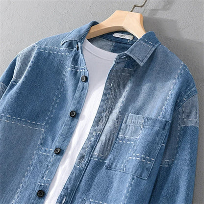 Men’s Transitional Shirt Jacket – Denim Style