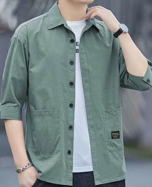 ModWear Collared Shirt – Blue Cargo Look