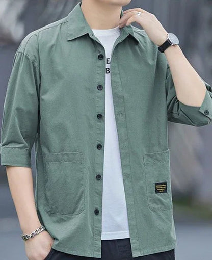 ModWear Collared Shirt – Blue Cargo Look