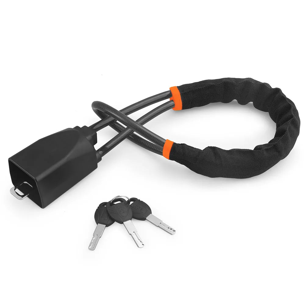 Bloqueo de Volante con Cinturón de Seguridad Universal – Dispositivo Antirrobo de Cable de Acero