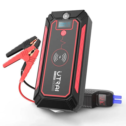 1000A–2000A Portable 12V Car Jump Starter with Battery Booster & Emergency Power Bank