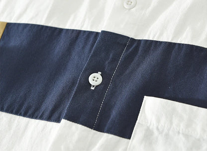 StyleBlock Shirt – Men’s Patchwork Edition