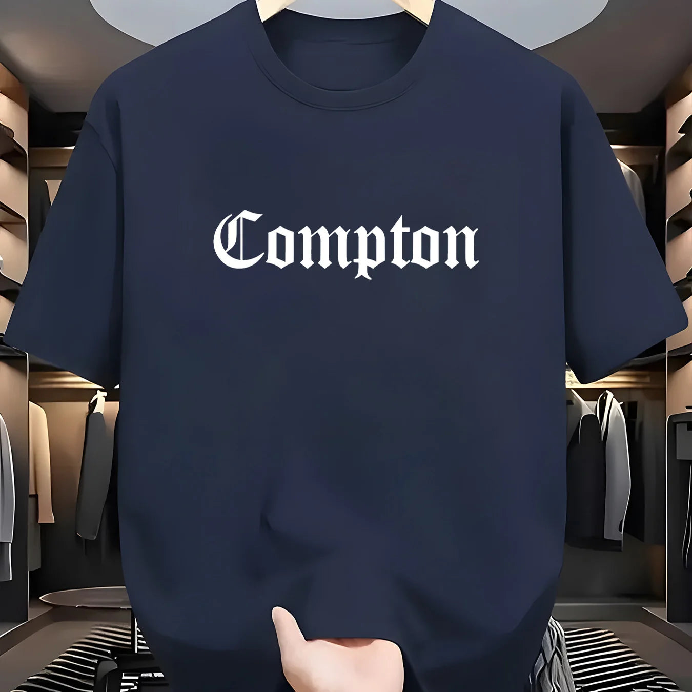Casual Compton Letter Tee