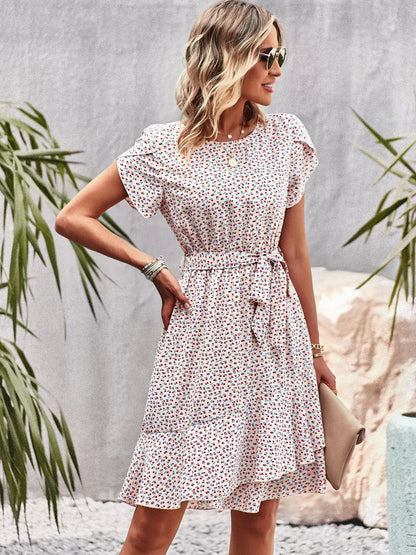 FloraFemme High Waist Pleated Dress