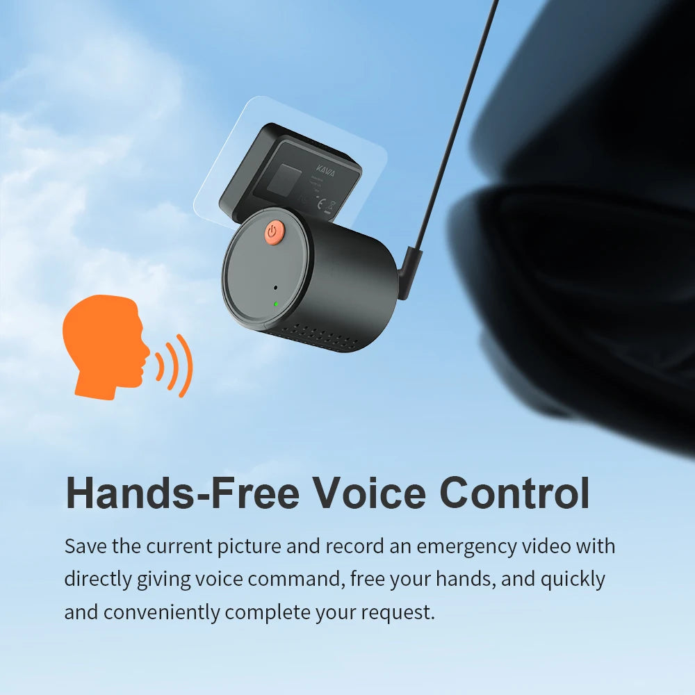 2K车载行车记录仪 硬盘录像机 KAWA行车记录仪MINI 3 视频录像机 紧急语音控制 夜视 WiFi APP监控 停车监控 行车记录仪