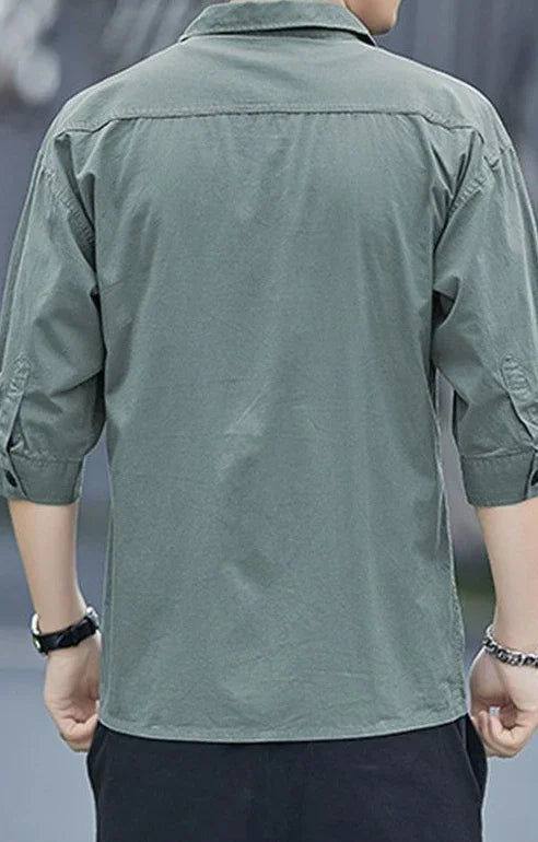 ModWear Collared Shirt – Blue Cargo Look