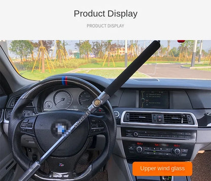 Adjustable Double Hook Steering Wheel Lock – Universal Anti-Theft Car Device