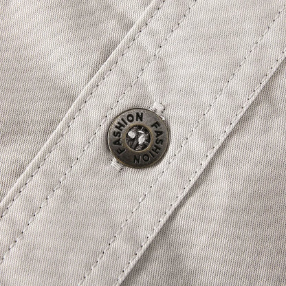 Casual Cotton Cargo Shirt – Long Sleeve
