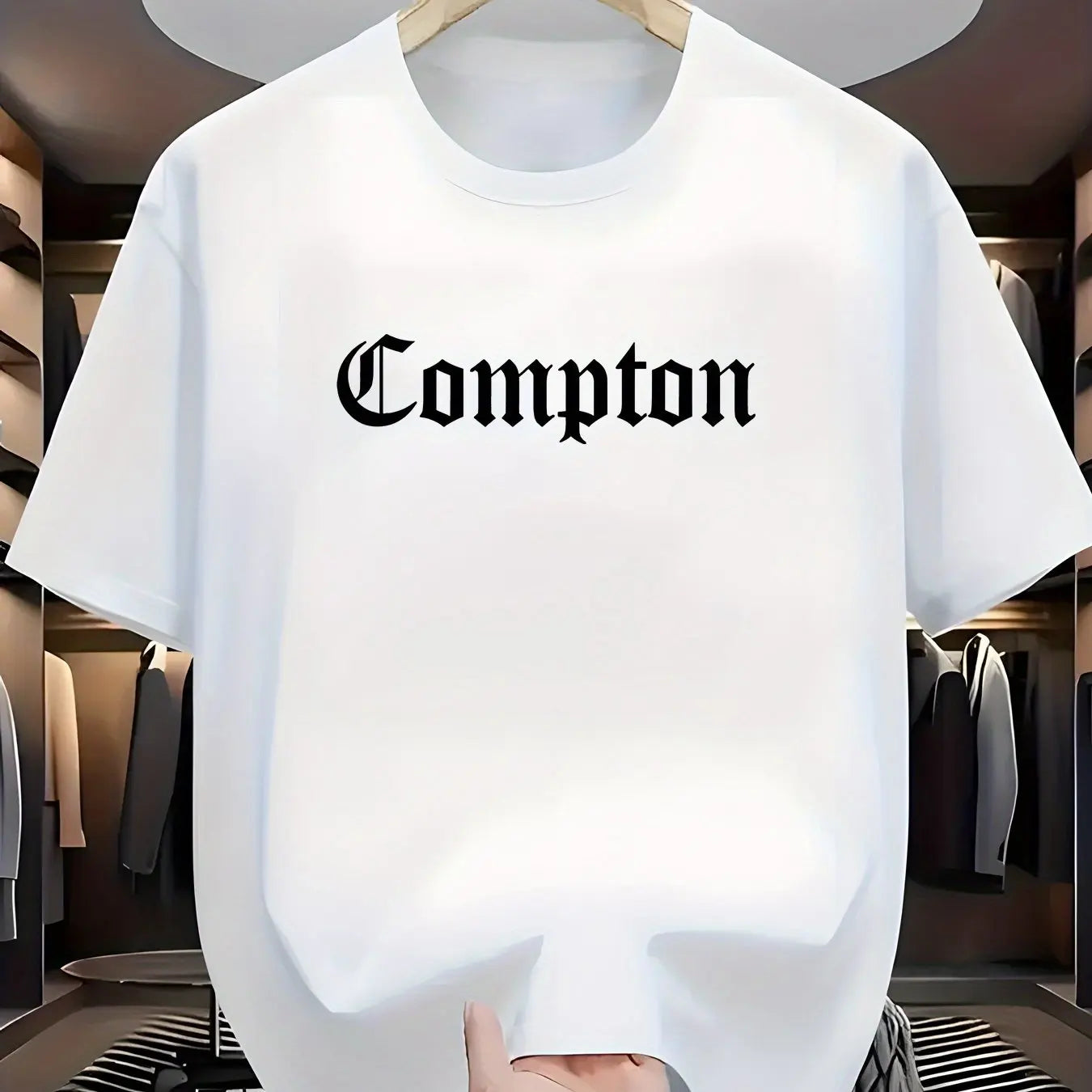 Casual Compton Letter Tee