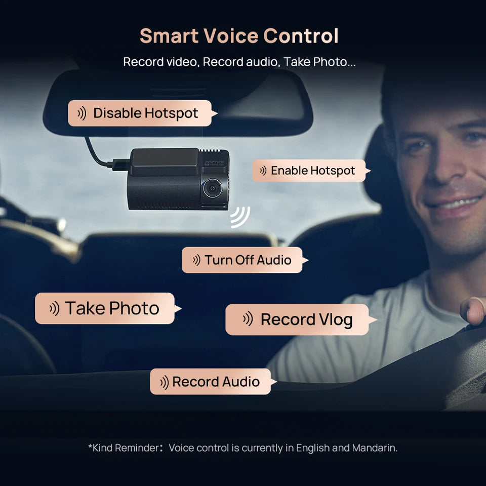 全新70mai 4K行车记录仪A810S HDR超级电容 4G LTE Wi-Fi 6 语音控制 GPS ADAS 70迈A810S是70迈A810的升级版