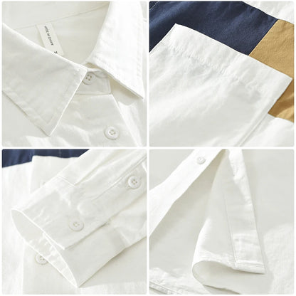 StyleBlock Shirt – Men’s Patchwork Edition