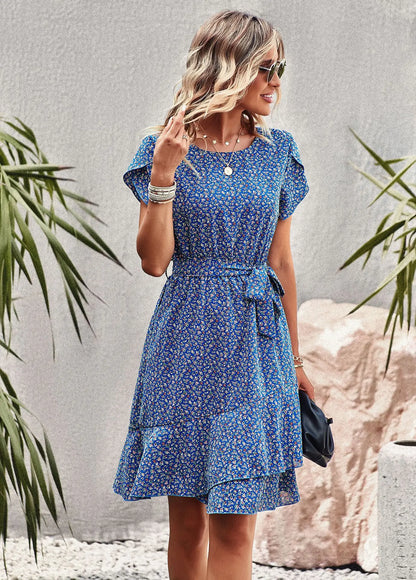 FloraFemme High Waist Pleated Dress