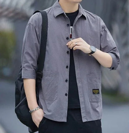 ModWear Collared Shirt – Blue Cargo Look